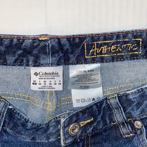 Columbia Authentic Women’s Size 6 Long Denim Blue Jeans - Picture 9 of 16